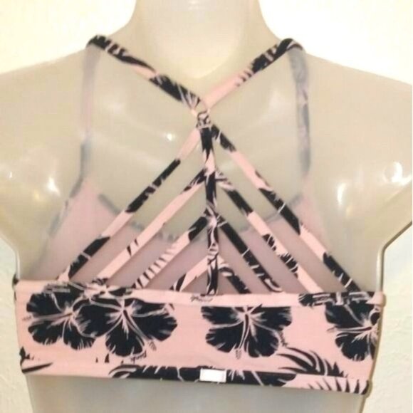 PINK Victoria's Secret Hibiscus Floral Print Pastel Pink Bralette - Picture 4 of 5